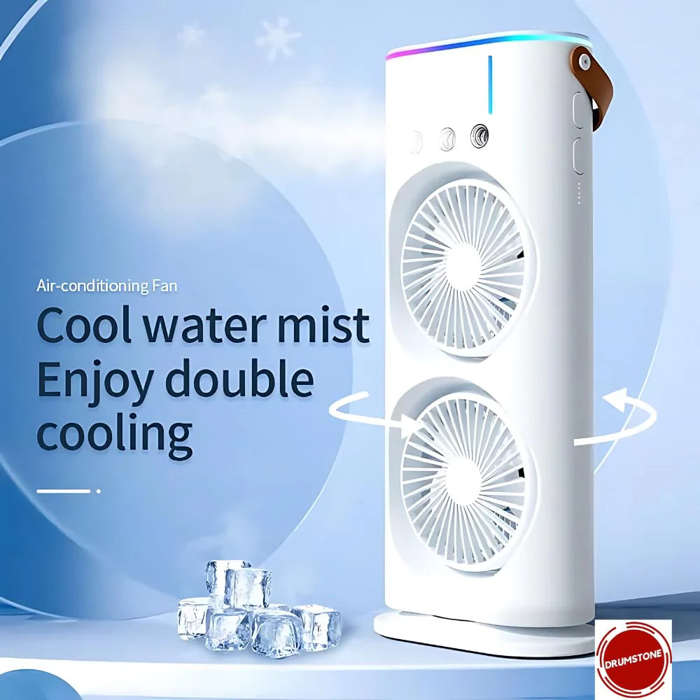 ChillMax™ Dual Air Blaster with RGB Aura – Stay Cool Anywhere!