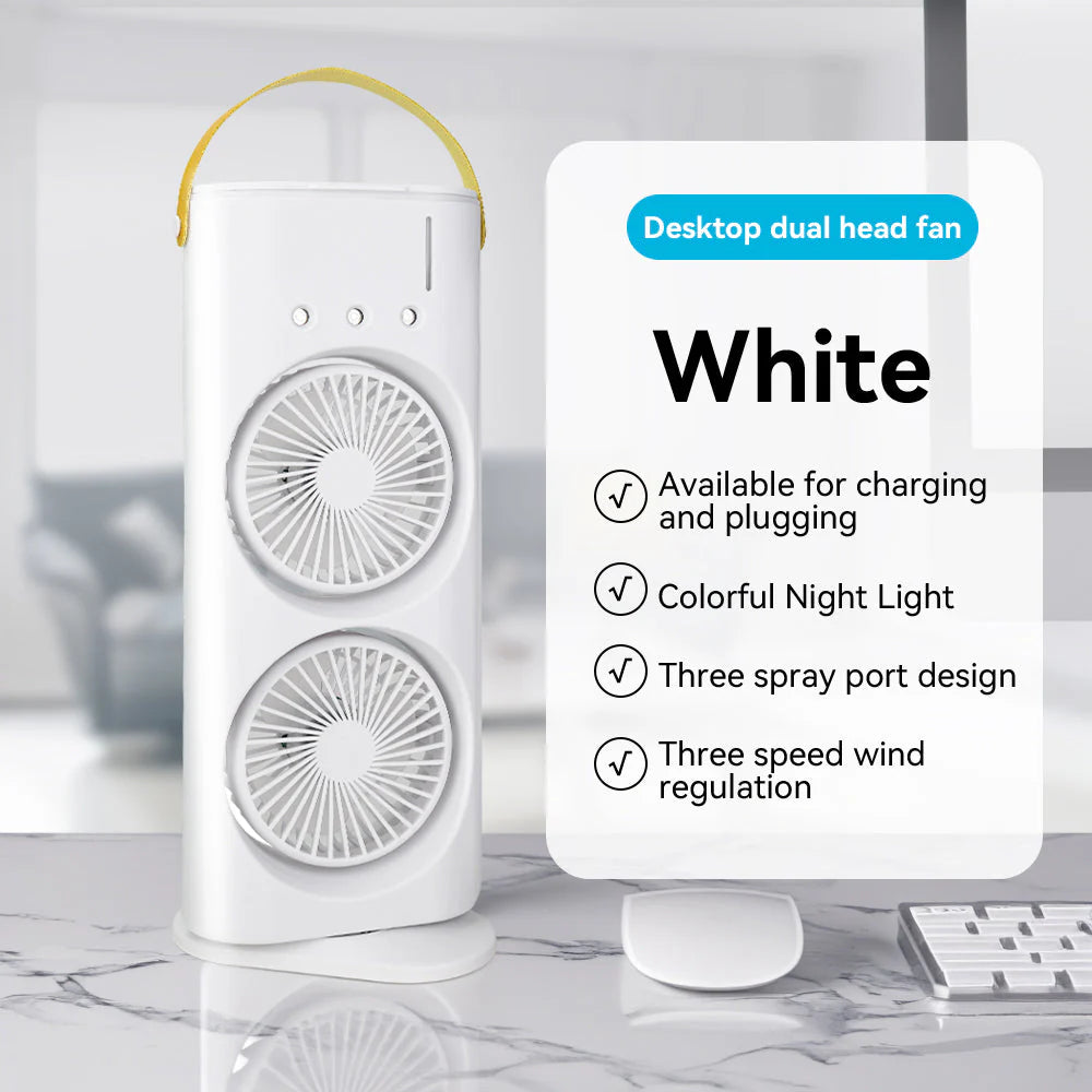 ChillMax™ Dual Air Blaster with RGB Aura – Stay Cool Anywhere!