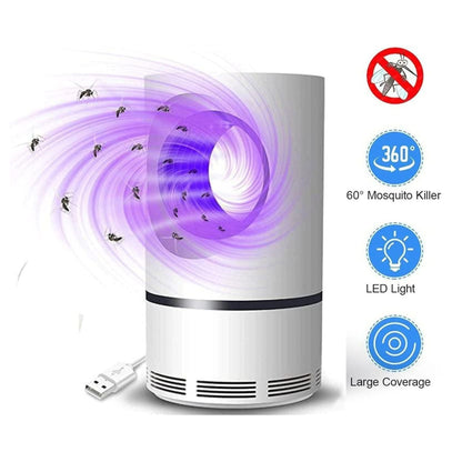 Electronic LED Mosquito Killer Machine – USB-Powered Indoor Insect Trap | Silent & Effective Suction Trap