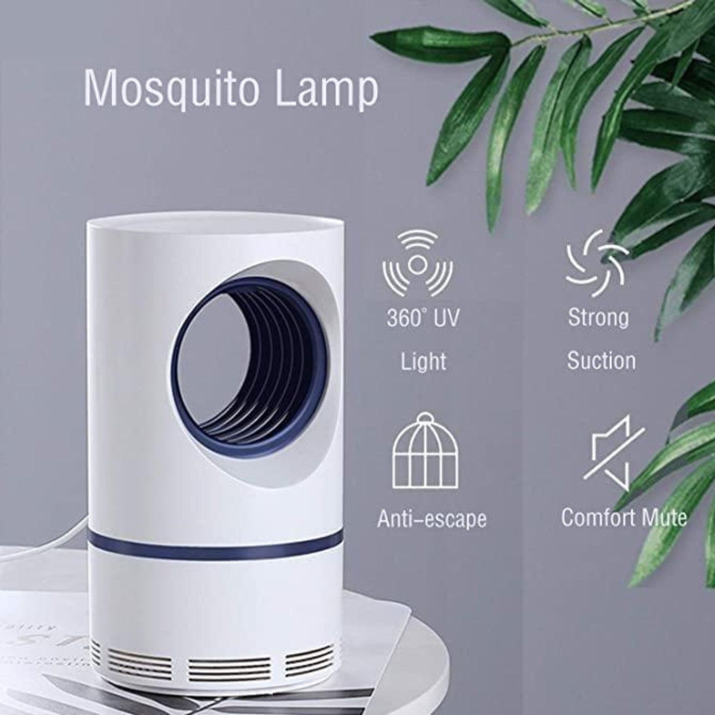 Electronic LED Mosquito Killer Machine – USB-Powered Indoor Insect Trap | Silent & Effective Suction Trap