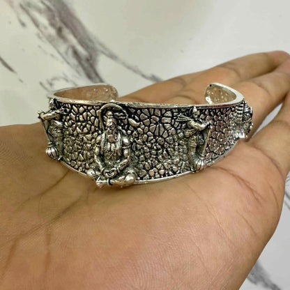 Hanumanji Kada Bracelet for Men – Stainless Steel Religious Bangle | Adjustable & Durable