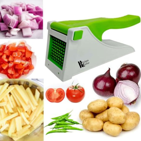 Heavy-Duty Manual Vegetable Chopper & Chipper | Efficient & Easy Food Prep