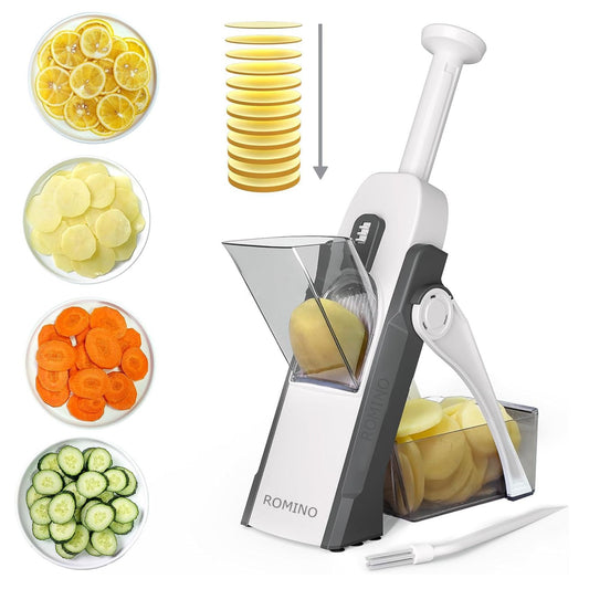 Multi-Purpose Vegetable Slicer | Adjustable Thickness | Stainless Steel Blades | Green