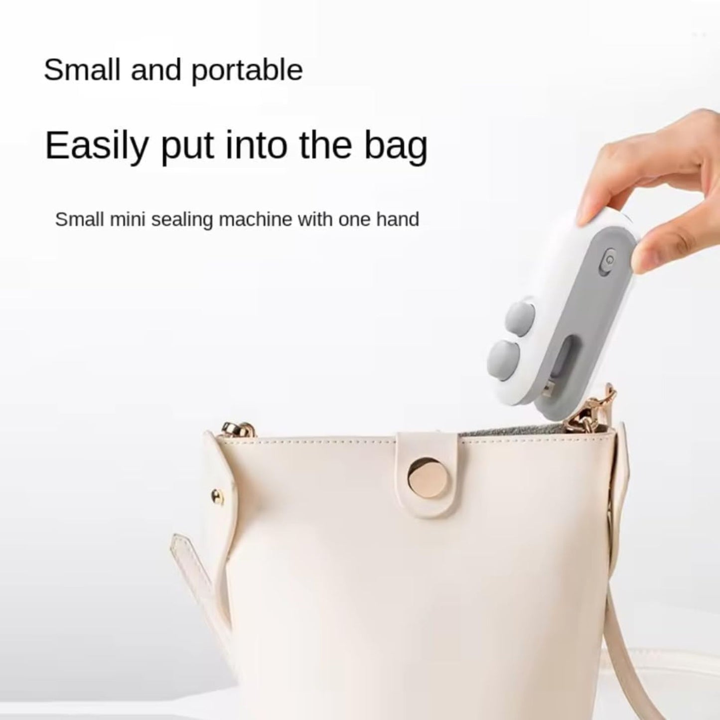 Portable 2-in-1 Mini Bag Sealer & Cutter – USB Rechargeable Heat Sealing Machine