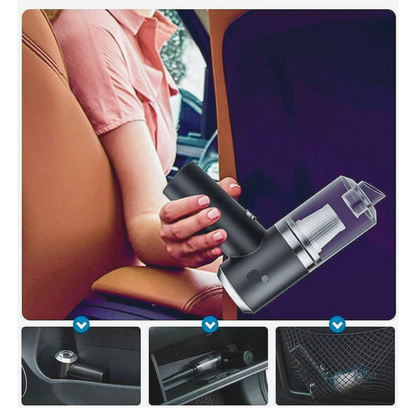 Portable Air Duster & Wireless Vacuum Cleaner – Lightweight & Cordless for Home, Car & Office