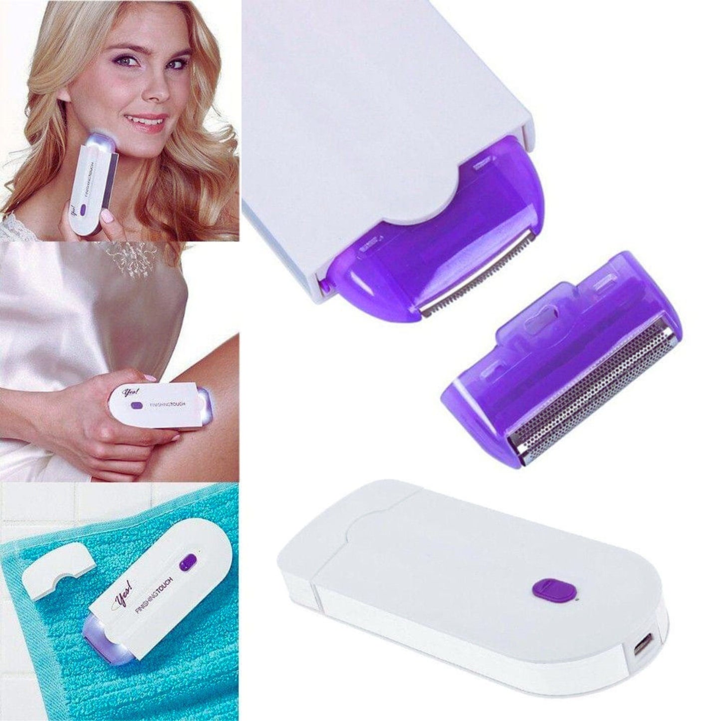 Rechargeable Instant Painless Hair Remover & Trimmer – Gentle Shaving for Men & Women