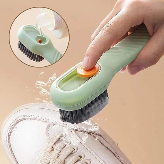 Soap Dispensing Cleaning Brush – Reusable Scrubbing Brush for Shoes & Clothes Cleaning (Pack of 1)