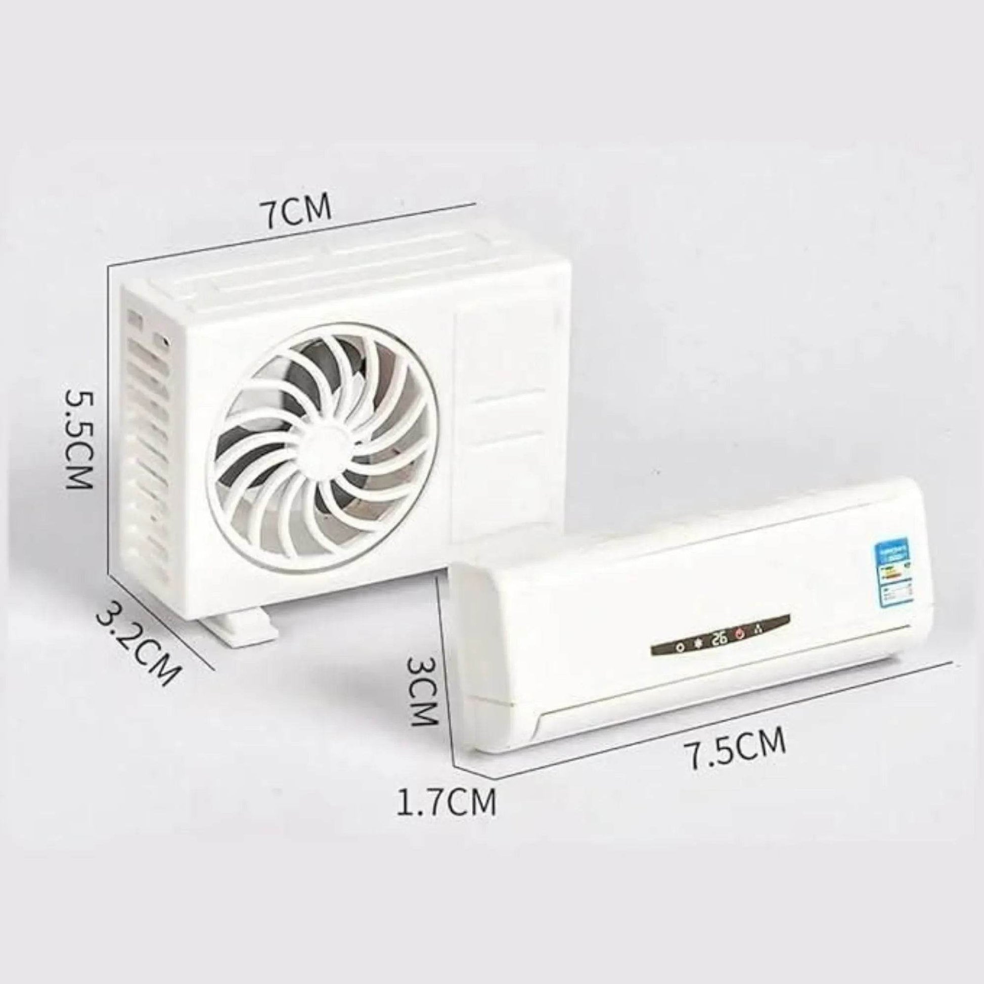 Solar-Powered Mini AC Car Air Freshener – Odor-Free Driving - SwipMall