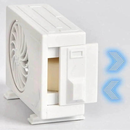 Solar-Powered Mini AC Car Air Freshener – Odor-Free Driving - SwipMall