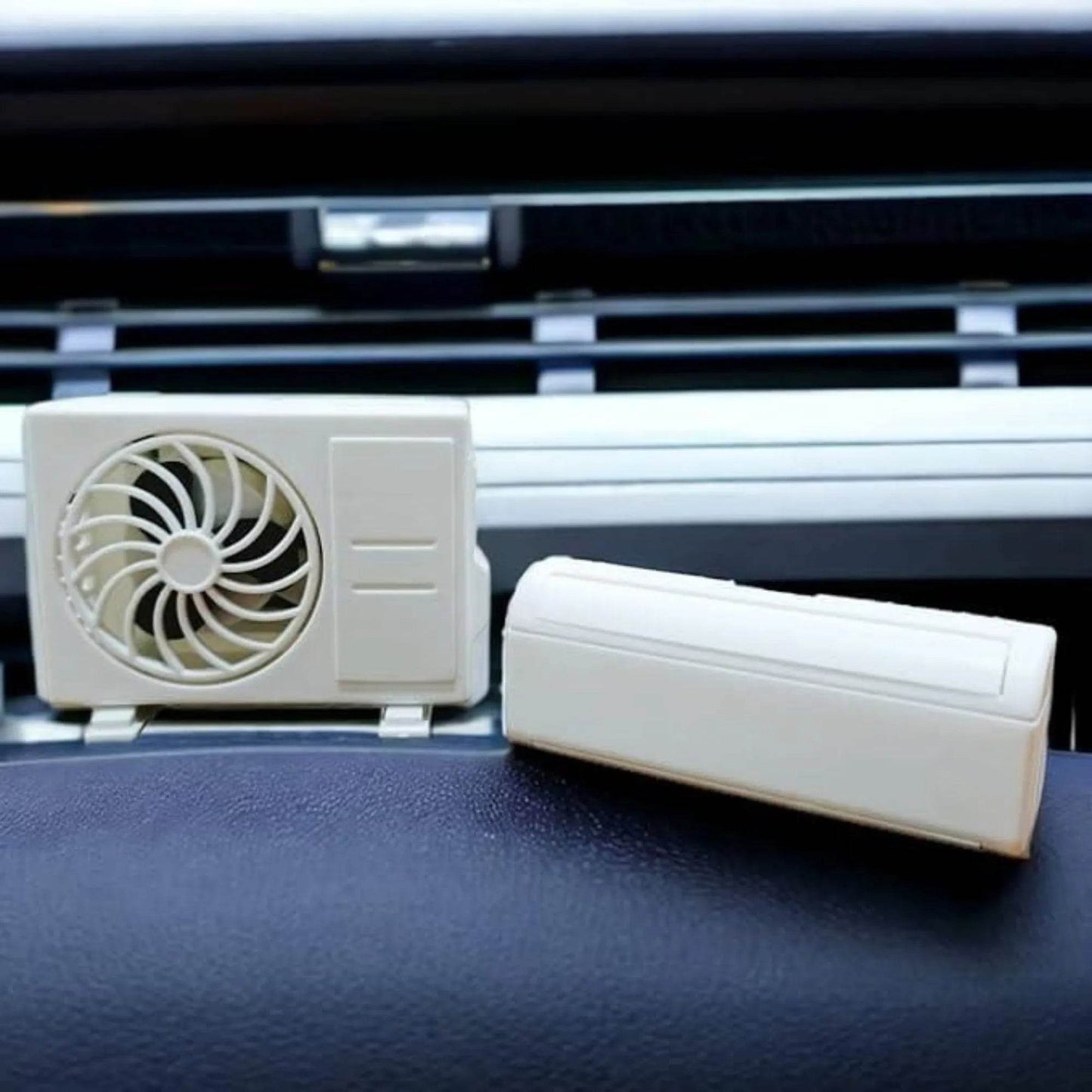 Solar-Powered Mini AC Car Air Freshener – Odor-Free Driving - SwipMall